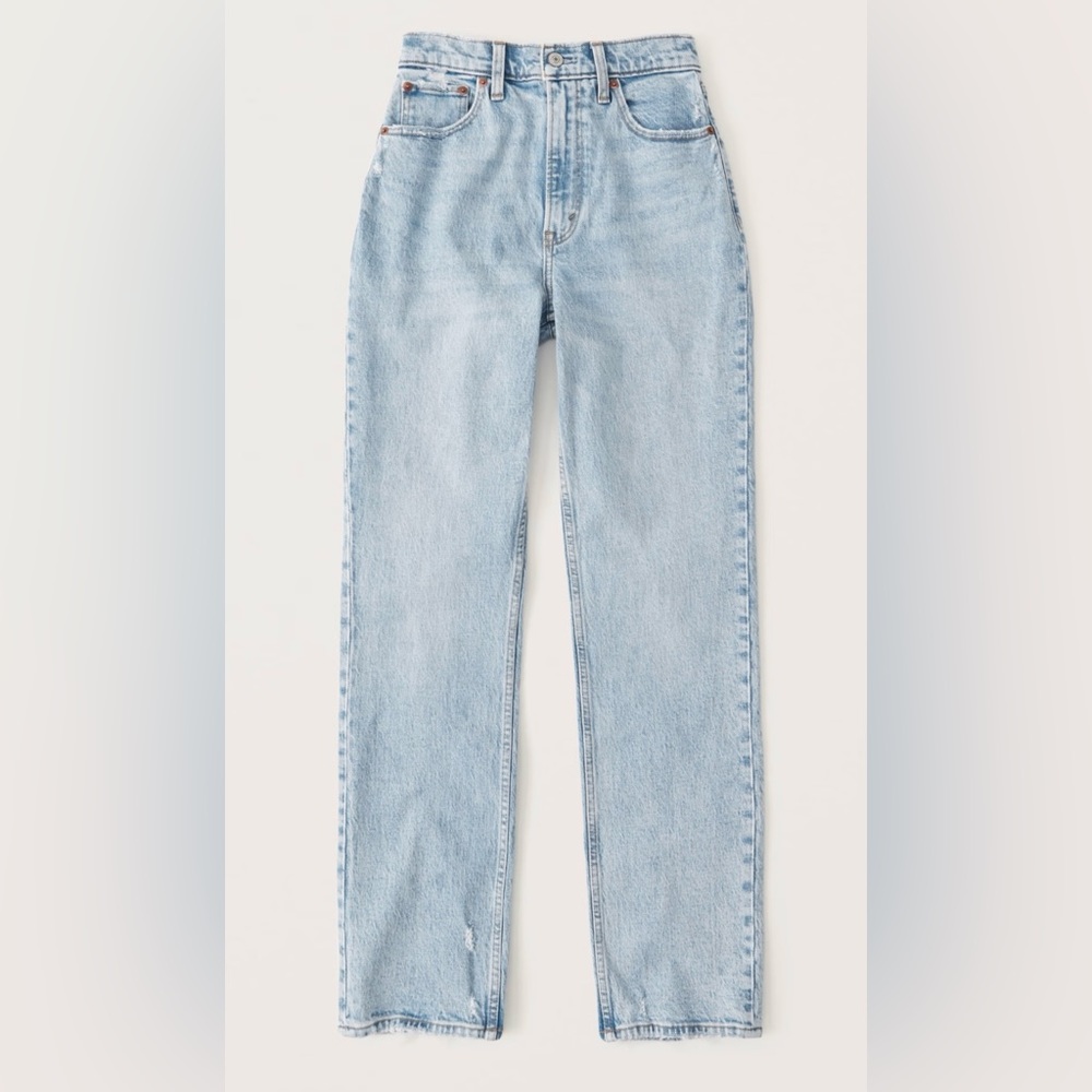 Abercrombie & Fitch Light Blue Straight Leg Jeans